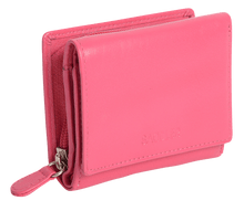Load image into Gallery viewer, SADDLER &quot;CARLA&quot; Women&#39;s Leather Credit Card Wallet Purse With Zip Coin Pocket | Gift Boxed SADDLER ACCESSORIES
