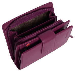 SADDLER "EMILY" Women's Leather Bifold Purse Wallet Clutch with Zipped Coin Purse | Gift Boxed SADDLER ACCESSORIES