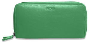 SADDLER "Gabriella"  Luxurious Real Leather Long 2 Section High Capacity Double Zip Round Ladies Wallet for Phone & Credit Cards | RFID Protected | Gift Boxed SADDLER ACCESSORIES