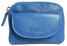 Load image into Gallery viewer, SADDLER &quot;Molly&quot; Ladies Luxurious Real Leather Zip Top Coin Purse with Key Ring | Gift Boxed SADDLER ACCESSORIES
