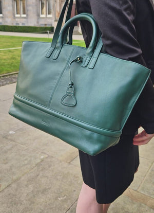 Victoria Oversize East West Tote Bag for Women - handmade by Saddler