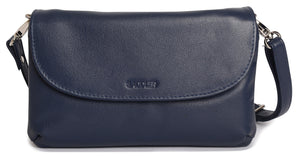 SADDLER "Audrey" Women's Real Leather Slim Cross Body Purse Clutch with Detachable Strap   | Gift Boxed SADDLER ACCESSORIES