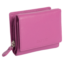 Load image into Gallery viewer, SADDLER &quot;CARLA&quot; Women&#39;s Leather Credit Card Wallet Purse With Zip Coin Pocket | Gift Boxed SADDLER ACCESSORIES
