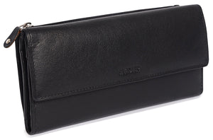 SADDLER "CLAIRE" Women's Luxurious Real Leather Trifold Wallet Purse Clutch | Gift Boxed SADDLER ACCESSORIES