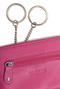 SADDLER "ELLIE" Women's Real Leather Zip Top Coin Purse | Ladies Money Pouch | Gift Boxed SADDL-2060 SADDLER ACCESSORIES