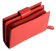 Charger l&#39;image dans la galerie, SADDLER &quot;EMILY&quot; Women&#39;s Leather Bifold Purse Wallet Clutch with Zipped Coin Purse | Gift Boxed SADDLER ACCESSORIES
