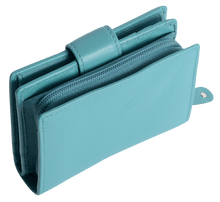 Charger l&#39;image dans la galerie, SADDLER &quot;EMILY&quot; Women&#39;s Leather Bifold Purse Wallet Clutch with Zipped Coin Purse | Gift Boxed SADDLER ACCESSORIES
