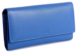 SADDLER "GRACE" Women's Real Leather RFID Multi Section Credit Card Clutch Purse Wallet | Gift Boxed SADDLER ACCESSORIES