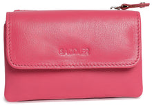 Carica l&#39;immagine nel visualizzatore di Gallery, SADDLER &quot;LILY&quot; Women&#39;s Leather Flap over Coin Purse &amp; Credit Card Holder with Zip | Gift boxed SADDLER ACCESSORIES
