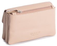 Carica l&#39;immagine nel visualizzatore di Gallery, SADDLER &quot;LILY&quot; Women&#39;s Leather Flap over Coin Purse &amp; Credit Card Holder with Zip | Gift boxed SADDLER ACCESSORIES
