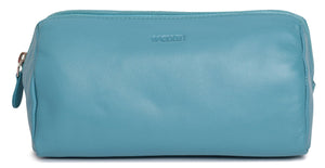 SADDLER "MEGAN" Women's Real Leather Zip Top Makeup Bag | Cosmetic Travel & In Bag Organiser SADDLER ACCESSORIES