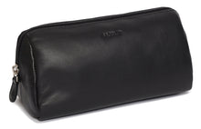 Load image into Gallery viewer, SADDLER &quot;MEGAN&quot; Women&#39;s Real Leather Zip Top Makeup Bag | Cosmetic Travel &amp; In Bag Organiser SADDLER ACCESSORIES
