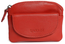 Carica l&#39;immagine nel visualizzatore di Gallery, SADDLER &quot;Molly&quot; Ladies Luxurious Real Leather Zip Top Coin Purse with Key Ring | Gift Boxed SADDLER ACCESSORIES
