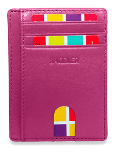 SADDLER "STELLA" Women's Soft Leather Credit Card ID Holder | Slim Minimalist | Designer Credit Card Wallet for Ladies | Gift Boxed SADDLER ACCESSORIES