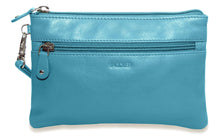 Carica l&#39;immagine nel visualizzatore di Gallery, SADDLER Women&#39;s Real Leather Carry All Zip Top Mini Clutch Purse Cosmetic Bag Detachable Wrist Strap | Gift Boxed SADDLER ACCESSORIES
