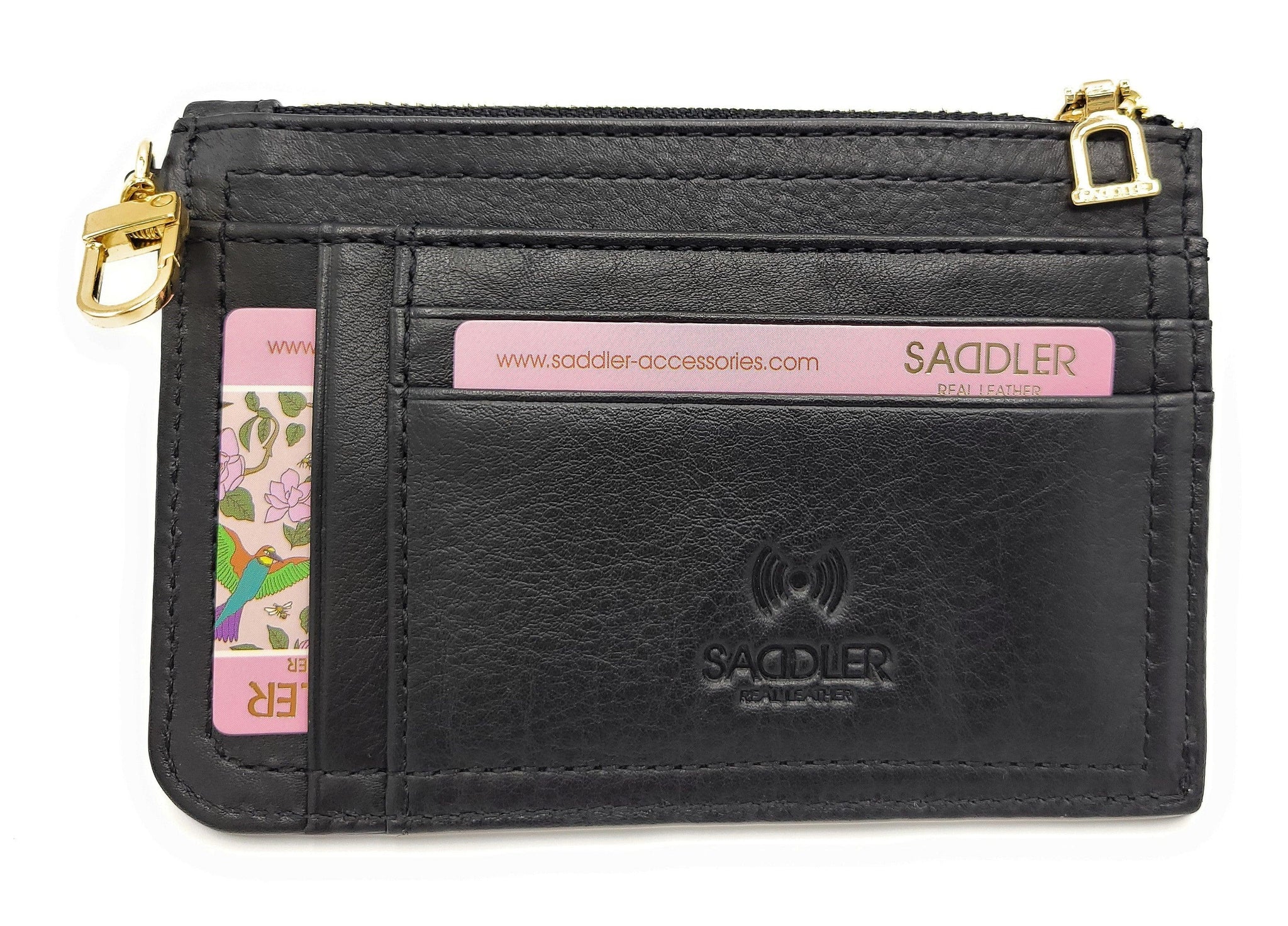 SADDLER "Piper" Leather Top Zip Card Holder| Gift Boxed | SADDLER ACCESSORIES