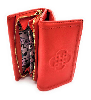 SADDLER RUBY Real Leather Designer RFID Ladies Wallet with Zip | Gift Boxed