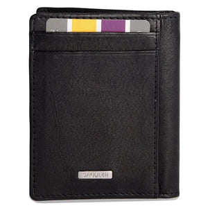 JACKSON Mens Genuine Leather Front Pocket Money Clip Card Holder | Slim Credit Card Case SADDLER ACCESSORIES