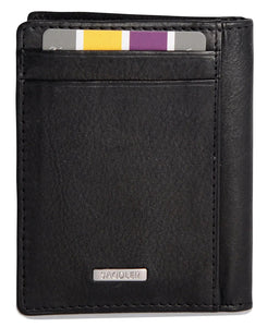 JACKSON Mens Genuine Leather Front Pocket Money Clip Card Holder | Slim Credit Card Case SADDLER ACCESSORIES
