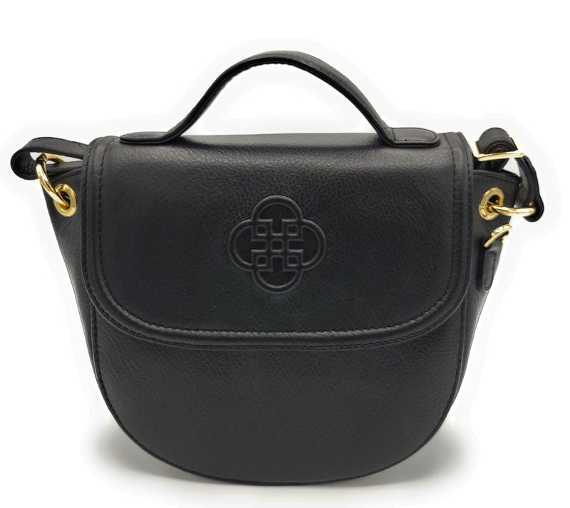 SADDLER "Mia" Top Handle Real Leather Designer Handbag with Ring Detail SADDLER ACCESSORIES