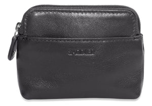 SADDLER "PIA" Women's Luxurious Real Leather Zip Top Card, Coin, Key & Mini Cosmetic Purse | Gift Boxed SADDLER ACCESSORIES